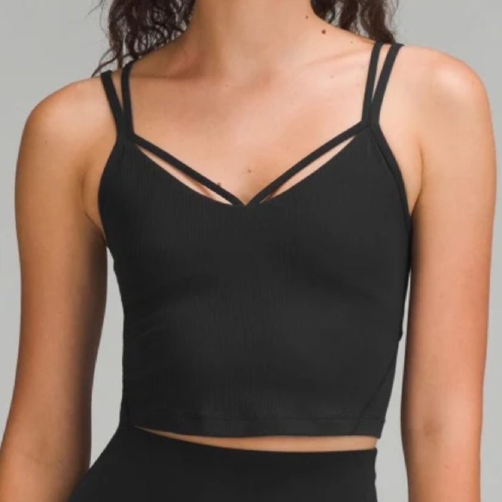 lululemon Align™ Strappy Ribbed Tank Top (Size 6) Black